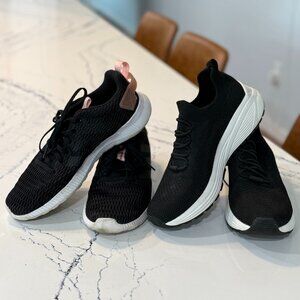 LOT OF 2 Adidas & Skechers Sneakers – Lot of 2 Pairs | Women's Size 8.5 | Black